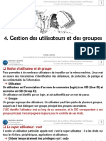 Gestion Des Utilisateurs Et Des Groupes