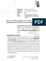 Apersonamiento A La Instancia y Ofrece Medio Probatorio