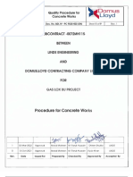 DL W - PC 9535-002 (En) - Procedure For Concrete Works