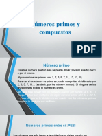 Unidad 3 - PPT-N+ Meros Primos y Compuestos