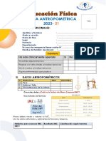 Ficha Antropométrica 2023