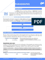 Tips in Preparation of Paragraphs