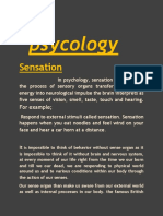 Sensation, Perception, Attention Psychology