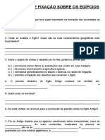 Atividades Sobre Os Egípcios