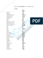 F3 Financial Accounting 应知应会单词