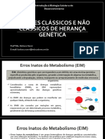 Padrões Clássicos e Não Clássicos de Herança Genética