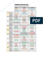 Horario DESPUÉS DE VACACIONES-SECUNDARIA