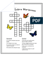 Crucigrama Del Ciclo de Vida de Una Mariposa