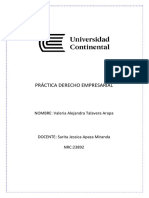 Práctica Derecho Empresarial Valeria Talavera Arapa 1