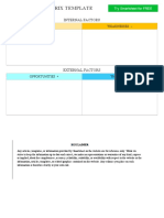 IC Simple SWOT Matrix Template 11542 WORD