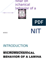 Micro Mechanical Behaviour of Lamina