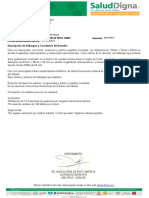 Fecha Ultima Menstruacion: 19/feb/2023 Descripción de Hallazgos y Conclusión Del Estudio