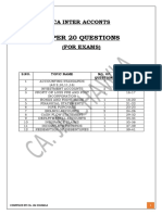 Inter Accounts Super 20 Questions