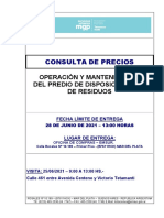 Consulta de Precios - Mantenimiento y Operación