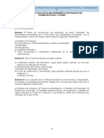 Manual de Buenas Practicas de Almacenamiento de Productos Farmaceuticos y Afines