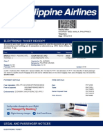 Electronic Ticket Receipt 07MAR For EDWARD MATIAS