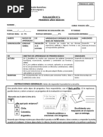 Evaluación Formativa N°1 - Primero Básico 2022 (Oa 3-4-5-13) M-L