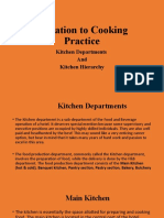 Kitchen Departments and Kitchen Hierarchy