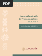 Avance Programa Sintético Fase 4 PENSAMIENTO CIENTIFICO