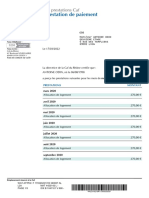 CAF - Attestation de Paiement - ODIN Antoine