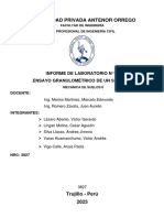 Informe de Suelos - Ensayo de Granulometria