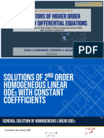 Lecture 1.b - Solutions of Higher Order ODE - Part 2-2A