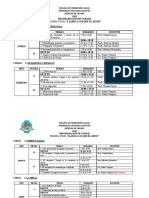 Programación de Cursos Con Horarios