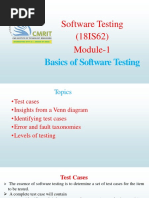 Software Testing (18IS62) Module-1