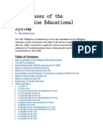 Legal Bases of The Philippine Educational System