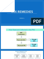 TAX REMEDIES Notes