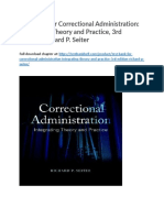 Test Bank For Correctional Administration Integrating Theory and Practice 3rd Edition Richard P Seiter