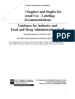 Surgical Staplers and Staples Labeling Guidance