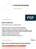 Chapter 7 - Pricing Decisions - Student Version