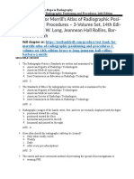 Test Bank For Merrills Atlas of Radiographic Positioning and Procedures 3 Volume Set 14th Edition Bruce W Long Jeannean Hall Rollins Barbara J Smith