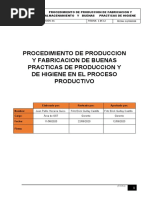 PROCEDIMIENTO DE BUENAS PRACTICAS DE HIGIENE EN EL PROCESO DE PRODUCCION DE PLASTICOS A (Recuperado Automáticamente)