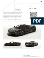 McLaren 750S Order 7CGL4R4 Summary 2023-05-10