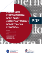 Manual Sobre Persecución Penal de Delitos de Corrupción y Técnicas de Investigación Periodística