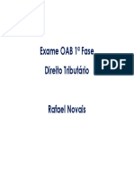 Exame OAB 1 Fase Direito Tributário