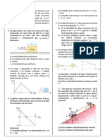 Questões Trabalho e Energia