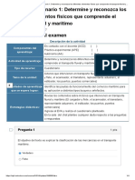 Examen - (AAB01) Cuestionario 1 - Determine y Reconozca Los Diferentes Elementos Físicos Que Comprende El Transporte Fluvial y Marítimo