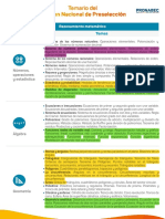 Temario Del Examen Nacional de Preselección Pronabec 2023