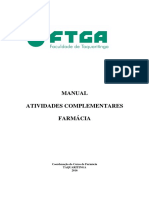 Manual de Atividades Complementares Do Curso de Farmácia