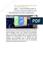 Projeto ÀGUA - Dica de Leitura 2023