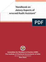 Handbook On Regulatory Aspects of Articled Audit Assistant