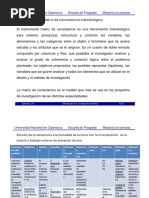 Matriz de Consistencia Metodologica - Unc