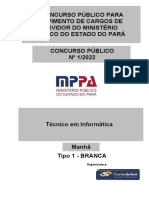 Consulplan 2022 Mpe Pa Tecnico em Informatica Prova