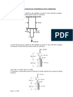 Lista de Exercícios Resistência Dos Materiais