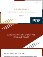 Destrezas I: Interpretación y Escritura Jurídica de Textos Jurídicos Básicos