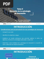 Tema 3. Ejecución de La Estrategia de Innovación 2023