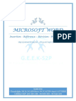 Design Sous Ms Word - Revision